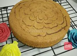 Latte Art Sponge Cake Recipe Illustration 12