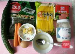 Illustration of how to make sushi 1