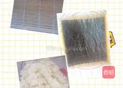 Illustration of how to make sushi 3