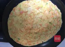 Illustration of how to make carrot egg cake 3