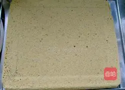 Illustration of how to make matcha cake roll 12