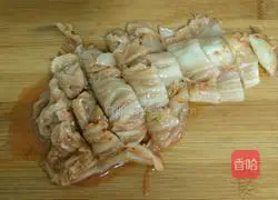 Illustration of how to make kimchi pancakes 3