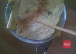 Illustration of how to make egg vegetable pancake 7