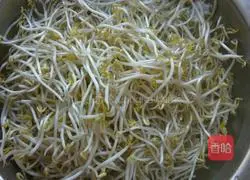 Illustration of making braised bean sprouts and shredded pork cakes 1