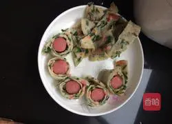 Chive roll sausage Illustration of how to make cakes 4