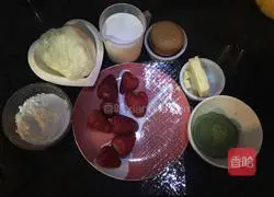 Strawberry Matcha Cheesecake Recipe Illustration 1