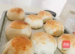 Illustration of how to make red bean paste and egg yolk cake 8