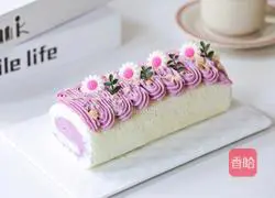 Illustration of how to make purple potato and taro angel food cake rolls 20