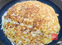 Fat reduction meal~Illustration of how to make egg cabbage pancake 6