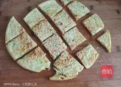 Illustration of how to make carrot, chive and egg pancake 5