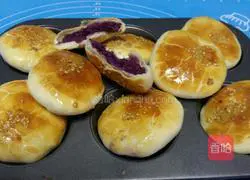 Illustration of how to make purple sweet potato cake 6