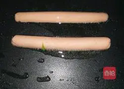 Illustration of how to make ham and egg pancakes 5