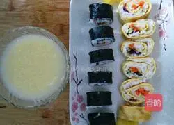 Illustration of how to make sushi 5