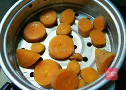Illustration of how to make sweet potato glutinous rice cakes 3