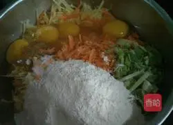Egg and vegetable pancake recipe 2