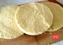 Illustration of how to make steamed cream fruit cake 12