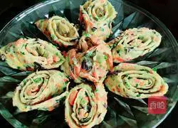  Illustration of how to make colorful egg pancakes 8