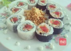Illustration of how to make sushi at home 16