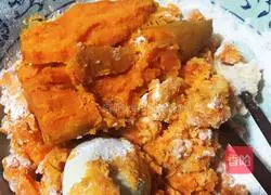 Illustration of how to make pan-fried butter sweet potato cake 4