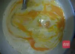 Banana Milk Egg Pancake Illustration of how to do it 3