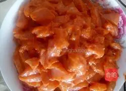 Illustration of how to make sesame chicken fillet sushi 3