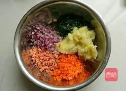 Illustration of how to make pastoral potato pancakes 7