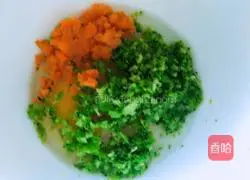 Illustration of how to make vegetable egg pancake 3