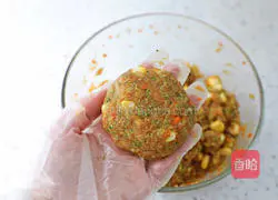 Illustration of how to make chicken and vegetable pancakes 7