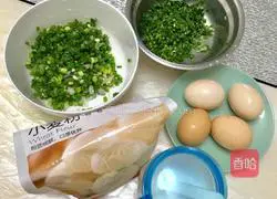 Illustrations of how to make scallion pancakes and chive pancakes 1