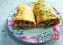 Illustration of how to make egg pancakes 8