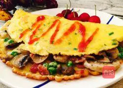 Illustration of how to make egg pancake rolls 11