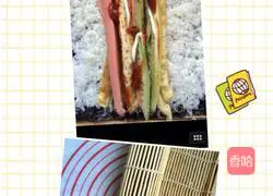 Illustration of how to make sushi 5