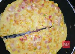 How to make egg and vegetable pancakes Illustration 5