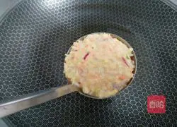 Illustration of how to make breakfast vegetable pancake 8