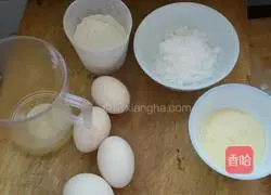 Illustration of how to make sponge-like soft cake 1
