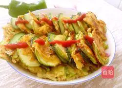 Illustration of how to make zucchini pancakes 5