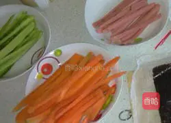 Illustration of how to make sushi 1