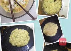 Illustration of how to make rice egg pancakes 2