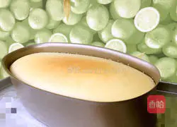 Illustration of how to make light cheesecake (oval mold water bath method) 11