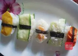 Illustration of how to make nigiri sushi 4