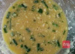 Illustration of how to make scallion egg pancake 5