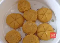 Steamed Pumpkin Cake Illustration of how to do it 7