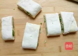 Illustration of how to make scallion pancakes 13