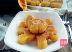 Milk-flavored bean paste pumpkin cake recipe 15