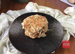 Illustration of how to make egg radish cake 7