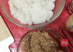 Illustration of how to make piggy sushi 3