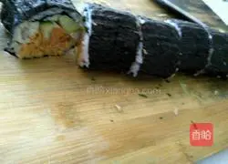 Illustration of how to make sushi 8