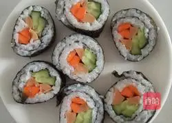Illustration of how to make sushi 4