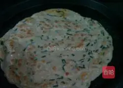 Illustration of how to make chive egg pancake 6