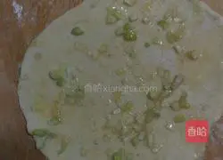 Illustration of how to make green onion cake 3